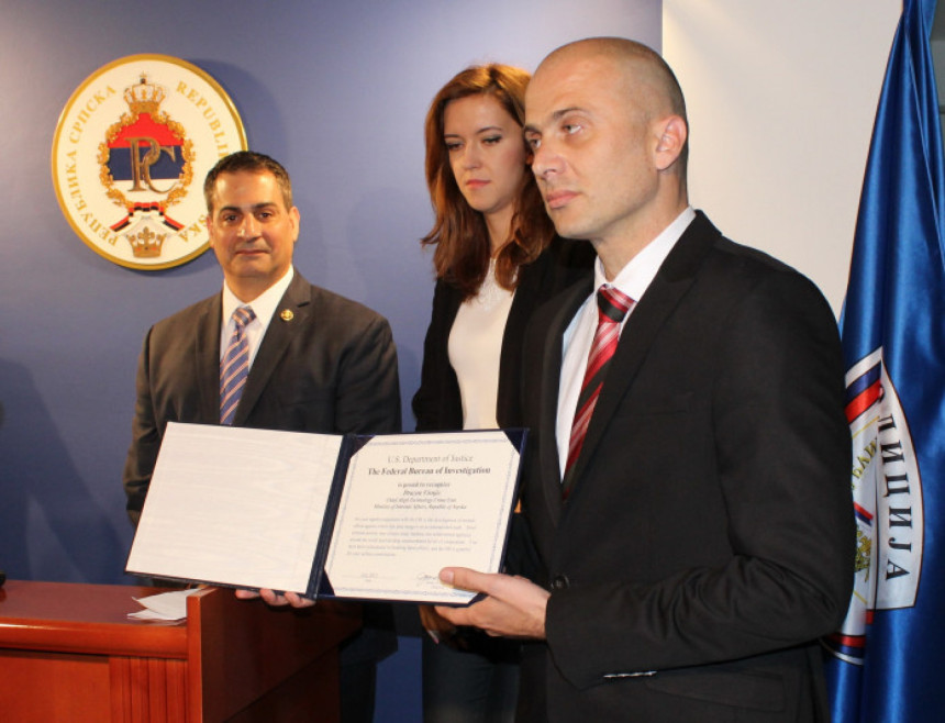 Dražen Višnjić at a 2016 event connected with FBI recognition for international cooperation.