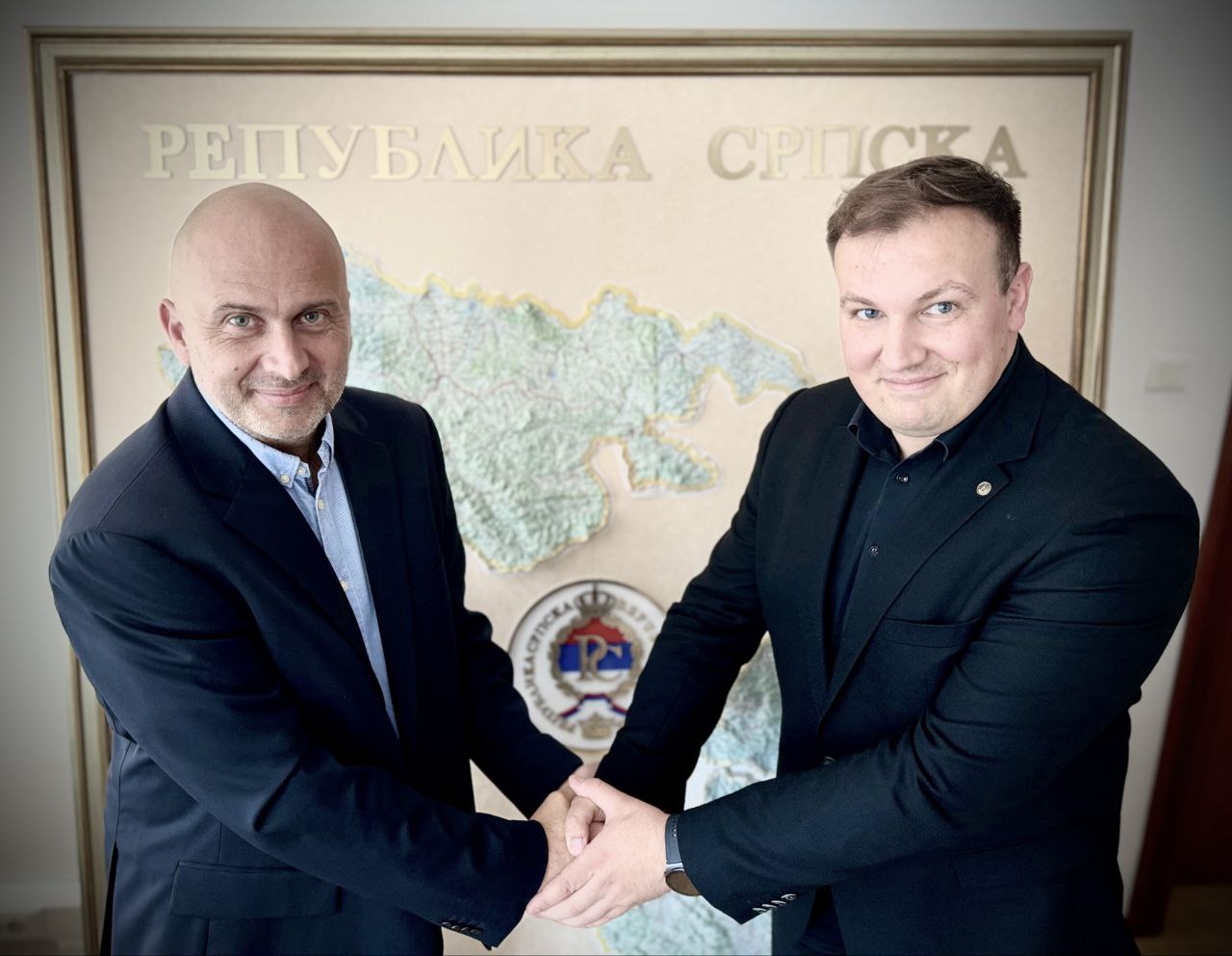 Dražen Višnjić and Rybar leader Mikhail Zvinchuk.